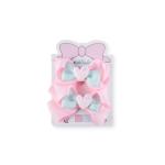 Girl's Heart Accent Double Layer Bow Hair Clip
