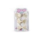 Girl's Elegant Satin Rhinestone Accent Crystal Details Hair Bow Clip