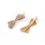 Bowknot Rhinestone Hair Clip Set