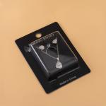 Artificial Teardrop Crystal Jewelry Set with Elegant Zircon Detailing