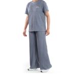 Ribbed Texture Loungewear Set – Embroidered Chest & Relaxed Fit