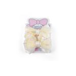 Girl's Floral Sheer Bow Hair Clip