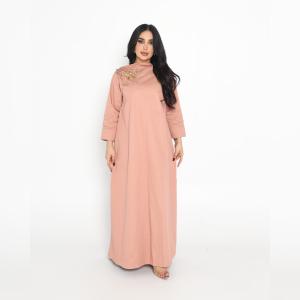 دراعة استقبال مع شك جينز ماكس مارا من الأمام وحرير ملون من الخلف