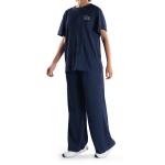Ribbed Texture Loungewear Set – Embroidered Chest & Relaxed Fit