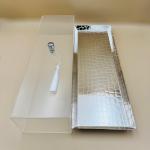Rectangular Silver Acrylic Dessert Plate