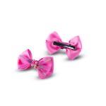 Girl's Bow Hair Clip with Glitter & Pearls