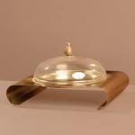 Indian Sweet Dish With Glass Lid