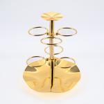 Luxurious Gold-Plated Incense Holder Stand
