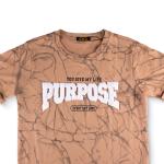 Marble Fade Graphic Tee – Purpose Patchwork in Fuzzy Chenille with Scripted Faith Text