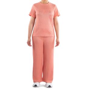 Ribbed Loungewear Set, Stretchy & Lightweight