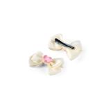 Girl's Bow Hair Clip with Heart Center
