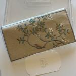 Embroidered Fabric Envelope – Branch & Bird Garden Motif