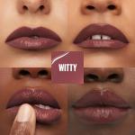 مايبيلين سوبر ستاي فاينيل إنك – أحمر شفاه سائل لامع بفيتامين E – درجة 40 Witty