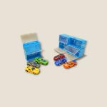 Die-Cast Mini Cars Set with Assembly Storage Box – 6 Pieces