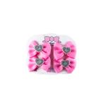 Girl's Crystel Heart Bow Hair Clip