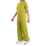 Ribbed Loungewear Set, Shiny Finish & Relaxed Fit