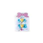 Girl's Heart Accent Double Layer Bow Hair Clip