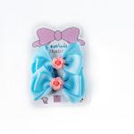 Girl's Bow Hair Clips Floral Design