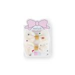 Girls Rhinestone Hair Bow Clip with Floral Details