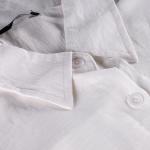 Luxe Texture Button-Front Shirt with Dual Flap Pockets & Classic Collar