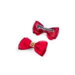Girl's Glamorous Rhinestone Bow Hiar Clip Set