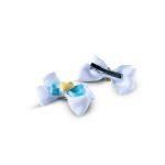 Girl's Heart Accent Double Layer Bow Hair Clip