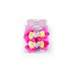 Girl's Heart Accent Double Layer Bow Hair Clip