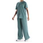 Ribbed Texture Loungewear Set – Embroidered Chest & Relaxed Fit