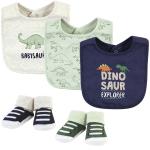 Baby Cotton Bib and Sock Set, Dinosaur Explorer