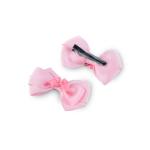 Girl's Double Layered with mini Bow Accent Hair Clip