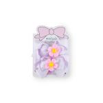 Girl's Adorable Grosgrain Bow Hair Clip with Daisy Flower Embelishments