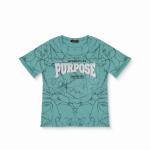 Marble Fade Graphic Tee – Purpose Patchwork in Fuzzy Chenille with Scripted Faith Text