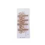 Floral Rhinestone Hair Clip Set