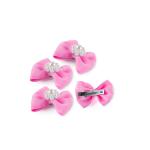Girl's Pearl Cluster Bow Hair Clip