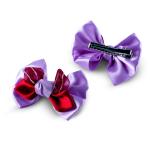 Girl's Dual-Tone Bow Hair Clip