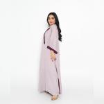 Lilac Contrast Trim Kaftan