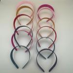 Matte Finish Plain Plastic Headbands with Inner Teeth set of 12pcs