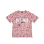Marble Fade Graphic Tee – Purpose Patchwork in Fuzzy Chenille with Scripted Faith Text