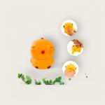 Yellow Chick Squeeze Toy with Red Nose