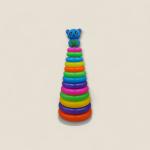 Rainbow Bear Ring Stacking Tower
