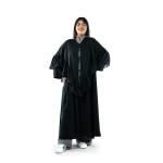 Beautiful ruffled abaya with a cape-style design
