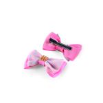 Girl's Polka Dot Bow Hiar Clip with Rhinestones