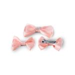 Girl's Elegant Rhinestone Crystal Accent Bow Hair Clip