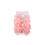 Girl's Floral Sheer Bow Hair Clip
