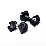 Girl's Elegant Pearl Embellished Bow Hair Clip